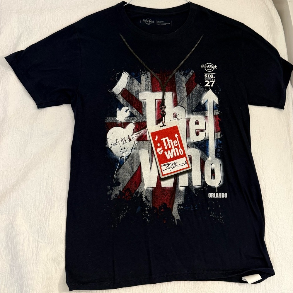 Hard Rock Cafe The Who Signature Series 27 T-Shirt for the Orlando FL size M